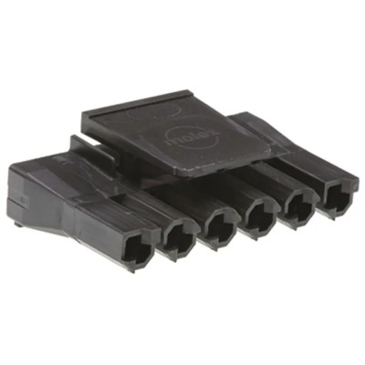 Molex Sabre Female Connector Housing 6 Contacts 7.5 mm Pitch 1 Row Straight Nylon Housing 44441-2006
