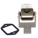 HARTING Han A Range Heavy Duty Power Connector Housing 3A, Polycarbonate, IP67, IP44, Single Lever Locking 09200030820