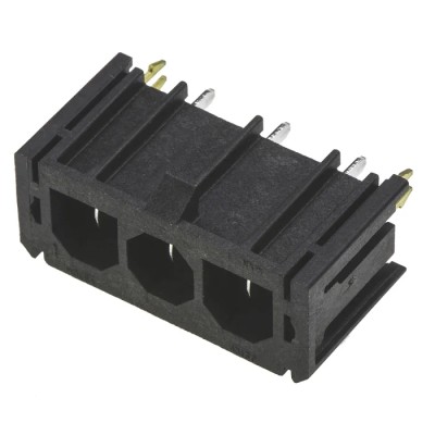 Molex Sabre Series Straight Through Hole PCB Header, 3 Contacts, 7.49 mm Pitch, 1 Row, Shrouded, 18A, 600V 43160-2103