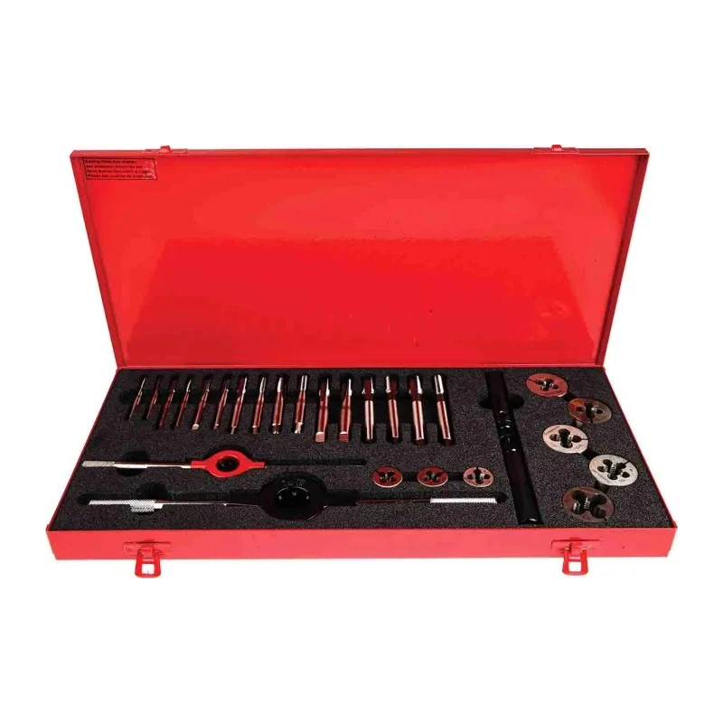 Dormer 19-Piece HSS Thread Tap & Die Set, M5 - M12 Taps, M5 - M12 Dies L1204M