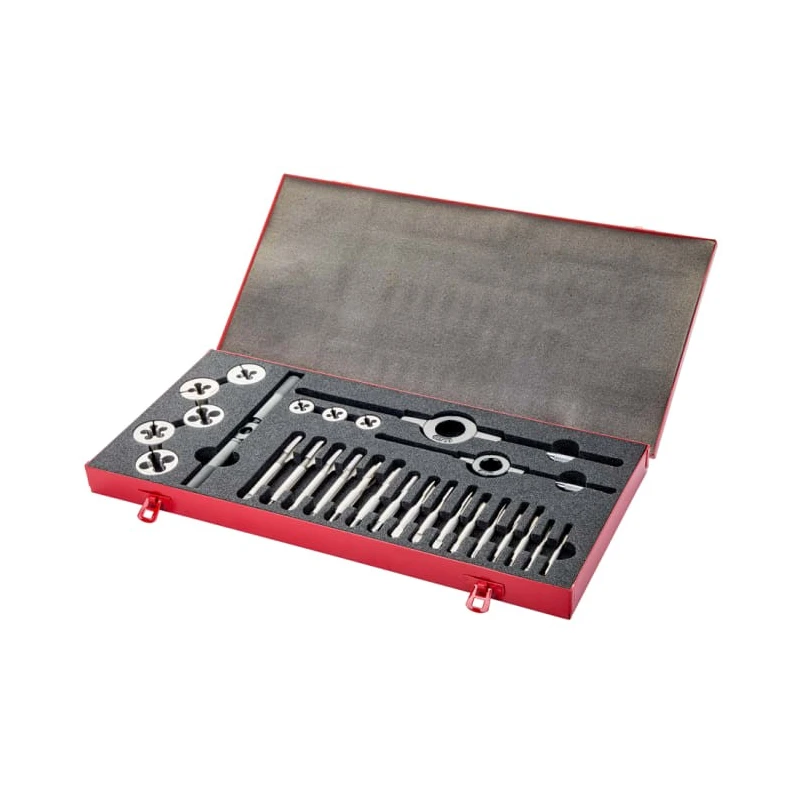 Dormer 19-Piece HSS Thread Tap & Die Set, M5 - M12 Taps, M5 - M12 Dies L1204M