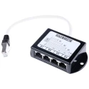 Decelect SPE Series 4 Port RJ45 FTP Network Splitter with Straight Wiring 26mm x 55mm x 62mm RJ45 