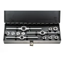RS PRO 12-Piece High Speed Steel Die Set, Metric Thread Standard, M3 - M12 Sizes, DIN 223, Germany 364-3723
