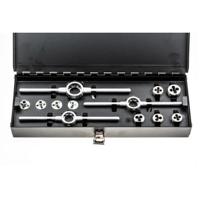 RS PRO 12-Piece High Speed Steel Die Set, Metric Thread Standard, M3 - M12 Sizes, DIN 223, Germany 364-3723