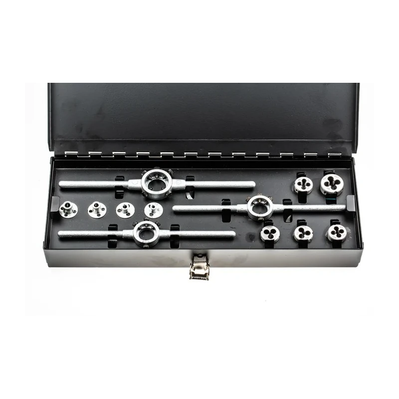 RS PRO 12-Piece High Speed Steel Die Set, Metric Thread Standard, M3 - M12 Sizes, DIN 223, Germany 364-3723