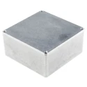 Hammond Die Cast Aluminium Enclosure with Natural Lid IP65, 59 mm x 120 mm x 120 mm 1590WU