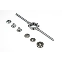 RS PRO 12-Piece High Speed Steel Die Set, Metric Thread Standard, M3 - M12 Sizes, DIN 223, Germany 364-3723
