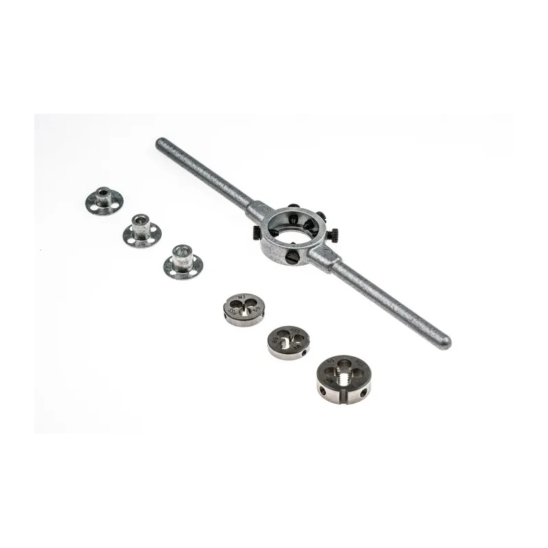 RS PRO 12-Piece High Speed Steel Die Set, Metric Thread Standard, M3 - M12 Sizes, DIN 223, Germany 364-3723