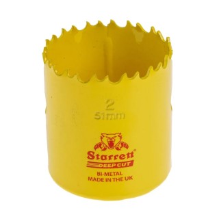 Starrett 51 mm Diameter High Speed Steel Bi-Metal Drill Bit for Mild Steel Sheet and Stainless Steel DCH0200-G