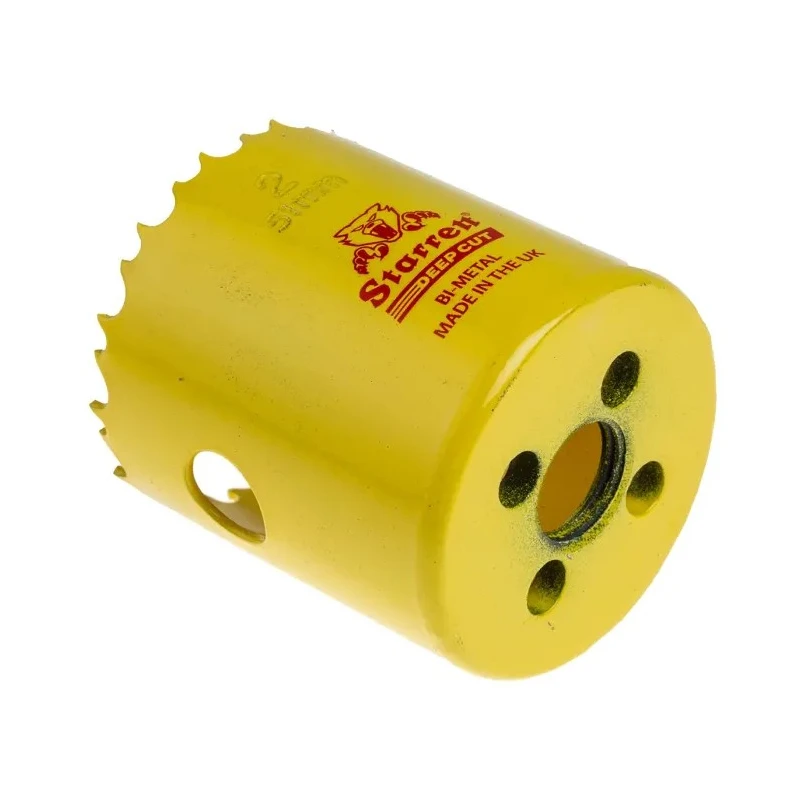 Starrett 51 mm Diameter High Speed Steel Bi-Metal Drill Bit for Mild Steel Sheet and Stainless Steel DCH0200-G