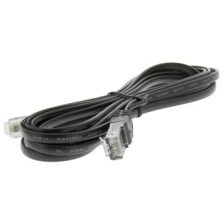 Decelect SPE Cat5 Ethernet Cable, Black, 3 m Length, F/UTP PVC Jacket, Terminated 