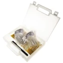 HellermannTyton Helafix Series Cable Marker Kit with 140 mm x 2.5 mm Ties (100 Pcs), 1 Black Marker, 35 mm x 13 mm 912-40080