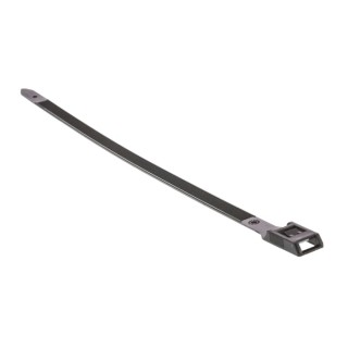 HellermannTyton Releasable Cable Tie 275 mm Length x 9 mm Width, Black Polyamide 66, 445N Tensile 112-00005 RPE275-PA66HS-BK