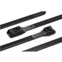 HellermannTyton Cable Tie, 535 mm Length x 9 mm Width, Black Polyamide 66, UV-Resistant, Halogen 112-53060 PE530-PA66HSW-BK