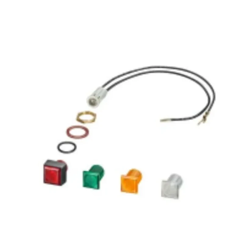Siemens Glow Lamp Panel Mount Indicator Green Red Clear LED Wire Termination 500V ac/dc 3RV1903-5G