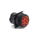 Amphenol Industrial Circular Connector Panel Mount Socket Female 9 Contacts 1500V 13A IP67 AHD Series AHD10-9-96P