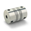 Ruland Aluminium Flexible Shaft Coupler 31.75 mm Outside Diameter 12.7 mm Bore Size 44.45 mm Length Model FSR20-8-8-A