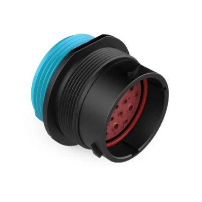 Amphenol Industrial Circular Connector, 19 Contacts, Panel Mount, Standard Size, Plug Male, IP67 IP69K AHDP04-24-19PR-WTA