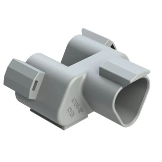 Amphenol Industrial AT Connecting Cable Male Grey Cable 3 Way Crimp Termination AT04-3P-RY01
