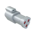 Amphenol Industrial AT Connecting Cable Male Grey Cable 3 Way Crimp Termination AT04-3P-RJ120