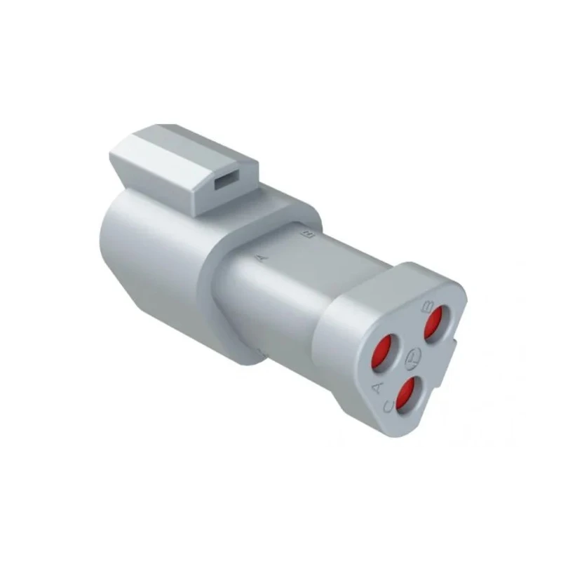 Amphenol Industrial AT Connecting Cable Male Grey Cable 3 Way Crimp Termination AT04-3P-RJ120