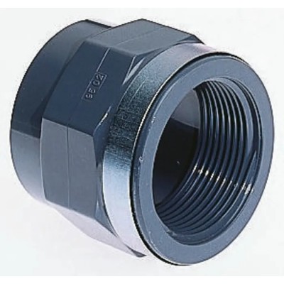 Georg Fischer Plastic Pipe Fitting Straight 3/4 in BSP Male Socket 3/4 in 3/4 in 729911007