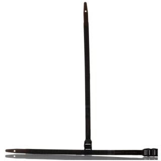 HellermannTyton Cable Tie Non-Releasable 265 mm Length x 9 mm Width Black Polyamide 66 112-00303 LPH275-PA66HIR(S)-BK