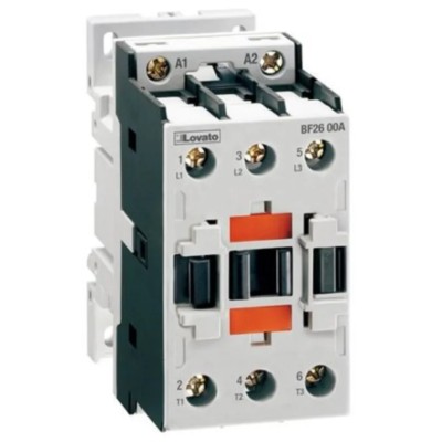 Lovato Electric Contactor 400V AC Coil 3-Pole 26 A 18.5 kW 3 NO BF2600A400