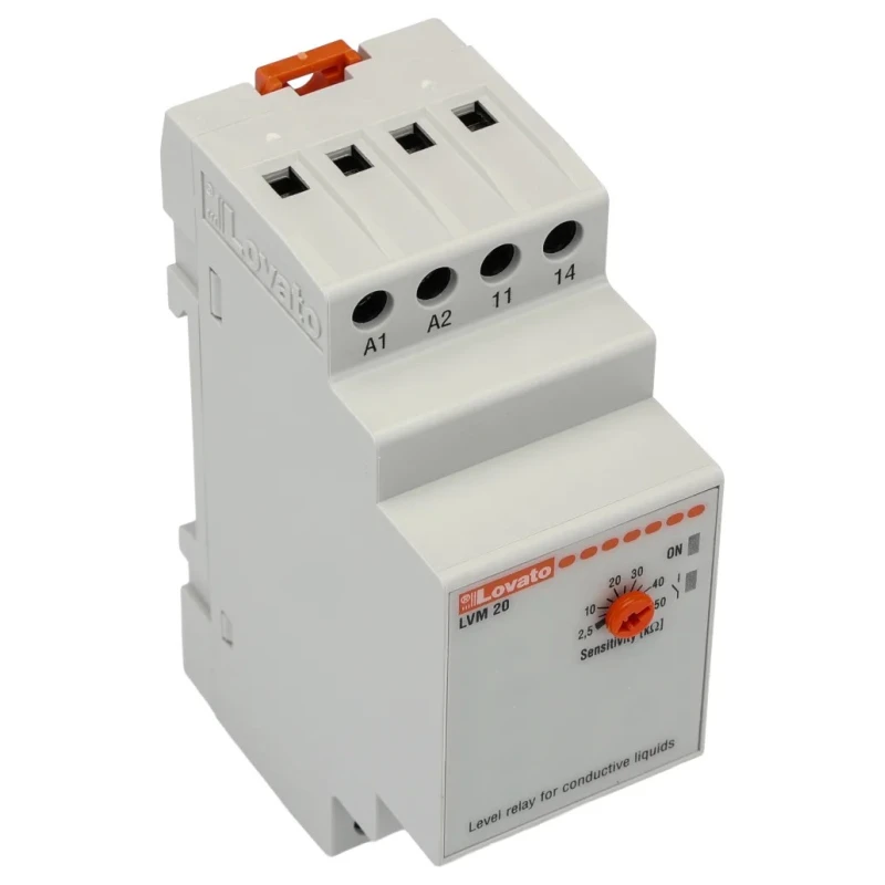 Lovato Electric Monitoring Relay SPDT-CO Contact, DIN Rail Mount, 220-240V AC, 8A, IP20/IP40 LVM20A240