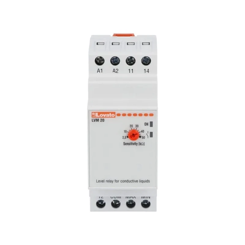 Lovato Electric Monitoring Relay SPDT-CO Contact, DIN Rail Mount, 220-240V AC, 8A, IP20/IP40 LVM20A240
