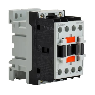 Lovato Electric Contactor 400V AC Coil, 3-Pole, 18 A Contact Current, 10 kW Power Rating, 1 NC, Model BF18 