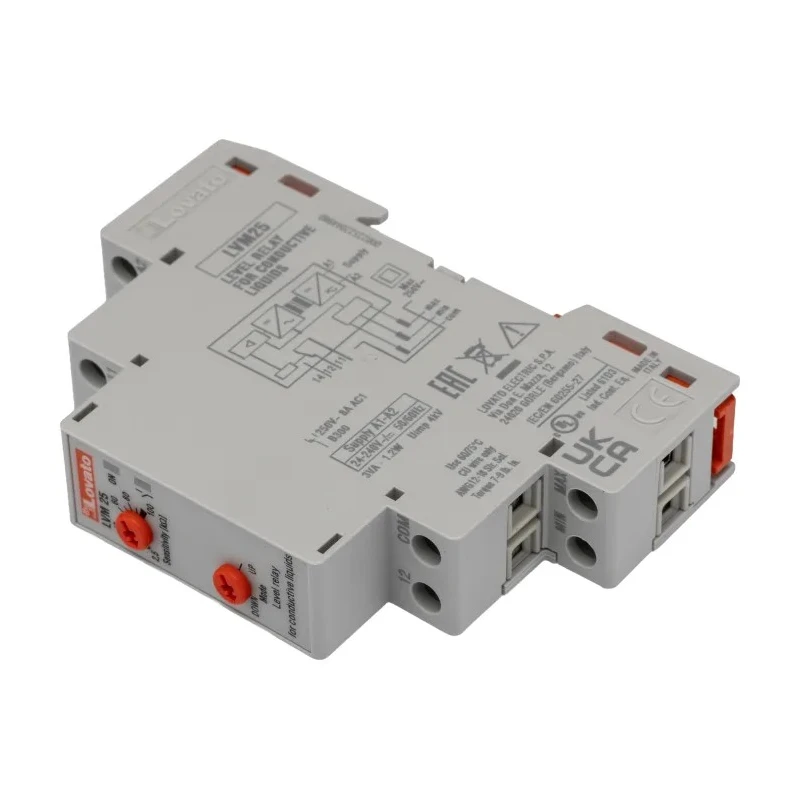 Lovato Electric Monitoring Relay SPDT-CO DIN Rail 24V AC 240V AC LVM25240