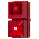 Clifford & Snell YL40 Series Red Beacon-Sounder Combination, IP65, 24V DC, 108 dB @ 1m, 32-Tone Electronic Sounder 245181