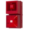 Clifford & Snell YL40 Series Red Beacon-Sounder Combination, IP65, 24V DC, 108 dB @ 1m, 32-Tone Electronic Sounder 245181