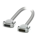 Phoenix Contact Serial Cable Female D-Sub 15-Pin to Male D-Sub Pin Strip 1 m Semi-Rigid Polyvinyl Chloride 2302065