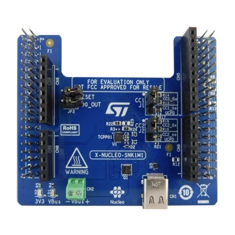 STMicroelectronics USB Type C Power Delivery Sink Expansion Board with TCPP01-M12 for STM32 Nucleo USB Power X-NUCLEO-SNK1M1