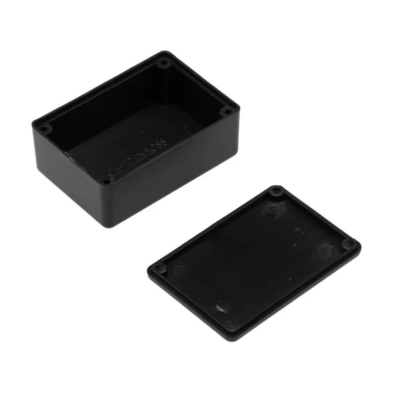 CAMDENBOSS Black ABS Potting Box with Lid, 46 mm Length x 32 mm Width x 20 mm Height, Wall Thickness 1.8 mm RX2007/S-FIVE