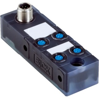 SICK Sensor Box 4 Port Thermoplastic Polyurethane Housing IP67 IP65, 18-30V DC Operating Voltage, Model Y8A34A2-C2A8000XXX