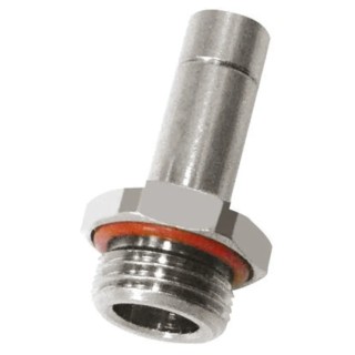 Legris Pneumatic Fitting 3800 Series Male Threaded-to-Tube Push-In 6mm Stainless Steel 1/8 in R 3821 06 10