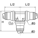 Legris Pneumatic Fitting Push-In Stainless Steel 4 mm 20 bar Max Operating Pressure 110°C Max Temperature 3804 04 00