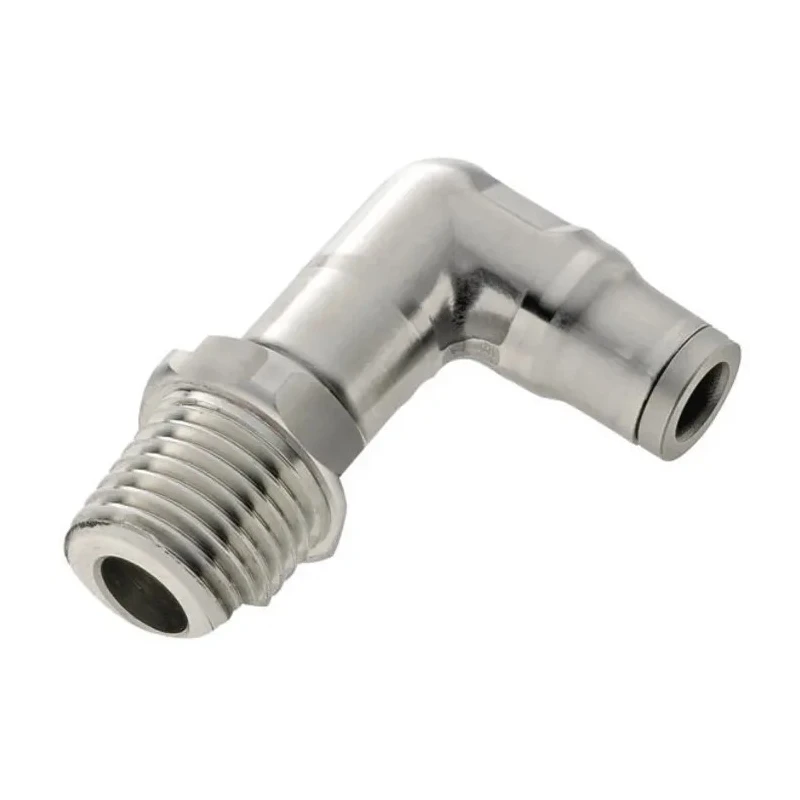 Legris Pneumatic Fitting 3800 Series Male Threaded-to-Tube Push-in 10mm Stainless Steel 1/4 in R 3809 10 13