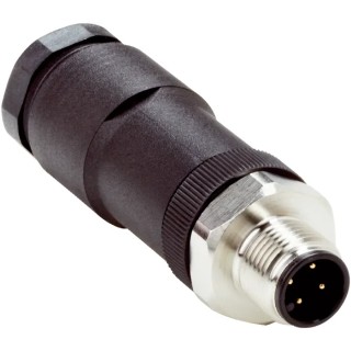 SICK Circular Connector, 4 Contacts, Cable Mount, M12 Plug, Male, IP67, Polybutylene Terephthalate STE-1204-TN / 6028360