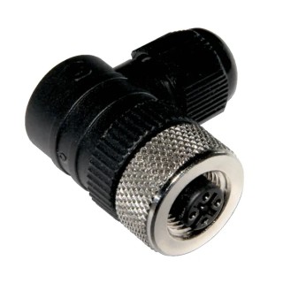 SICK Circular Connector, 4 Contacts, Cable Mount, M8 Connector, Plug, Female, IP67 Rated, Die Cast Zinc DOS-1204-W / 6007303