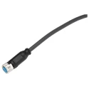 SICK Female 3 Way M8 to Unterminated Free End Sensor Actuator Cable 5 m 60V Polyurethane Jacket YF8U13-050UA1XLEAX / 2094788