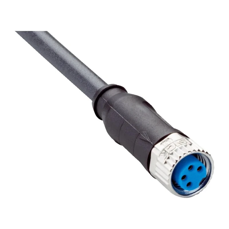 SICK Female 4 Way M8 to Unterminated Sensor Actuator Cable 10 m Polyurethane Jacket Black 60V YF8U14-100UA3XLEAX / 2094793
