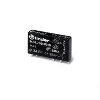 Finder DIN Rail Non-Latching Relay, 12V DC Coil, 6A Switching Current, SPDT 34.51.7.012.4010