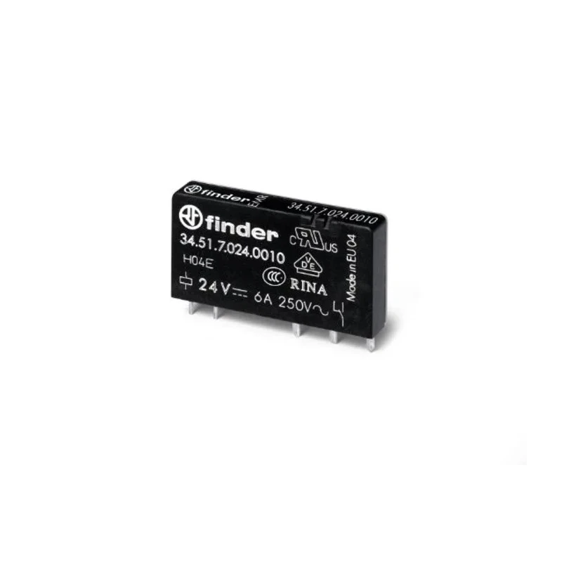 Finder DIN Rail Non-Latching Relay, 12V DC Coil, 6A Switching Current, SPDT 34.51.7.012.4010