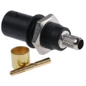 Staubli BNC Series Coaxial Connector Panel Mount Female BNC, Straight Body Crimp 67.9766-21