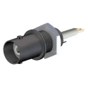 Staubli BNC Series Coaxial Connector Panel Mount Female BNC, Straight Body Solder 67.9764-21