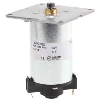 Crouzet Brushed Geared DC Geared Motor 22 V, 24V DC, 30 Ncm Torque, 3070 RPM, 8 mm Shaft Diameter Model 82800320
